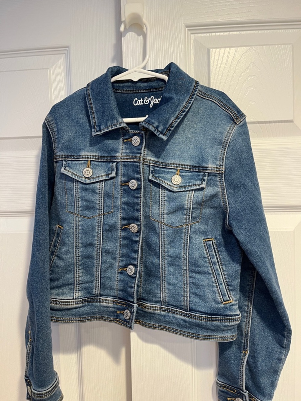 Cat & Jack Blue Denim Jacket with Button Front